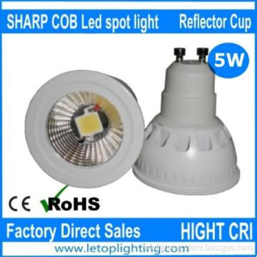 Facotory direct sales High CRI 88Ra 5w SHARP COB led spot light